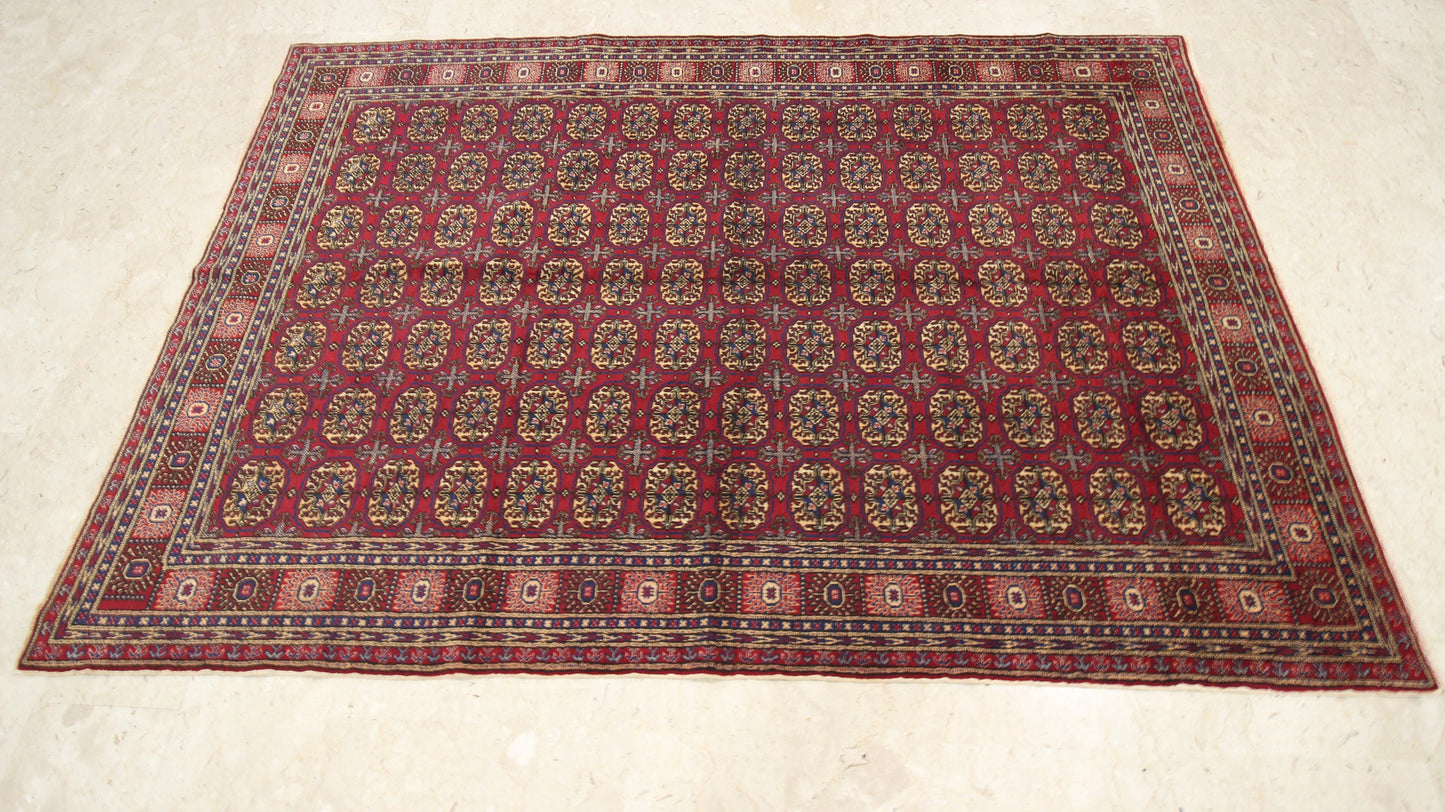 Turkish Vintage 7x10 feet Area Rug |  Hand Knotted Rug | Bedroom Rug | Living Room Rug | 200x300 cm | Afghan rug | antique Rug .