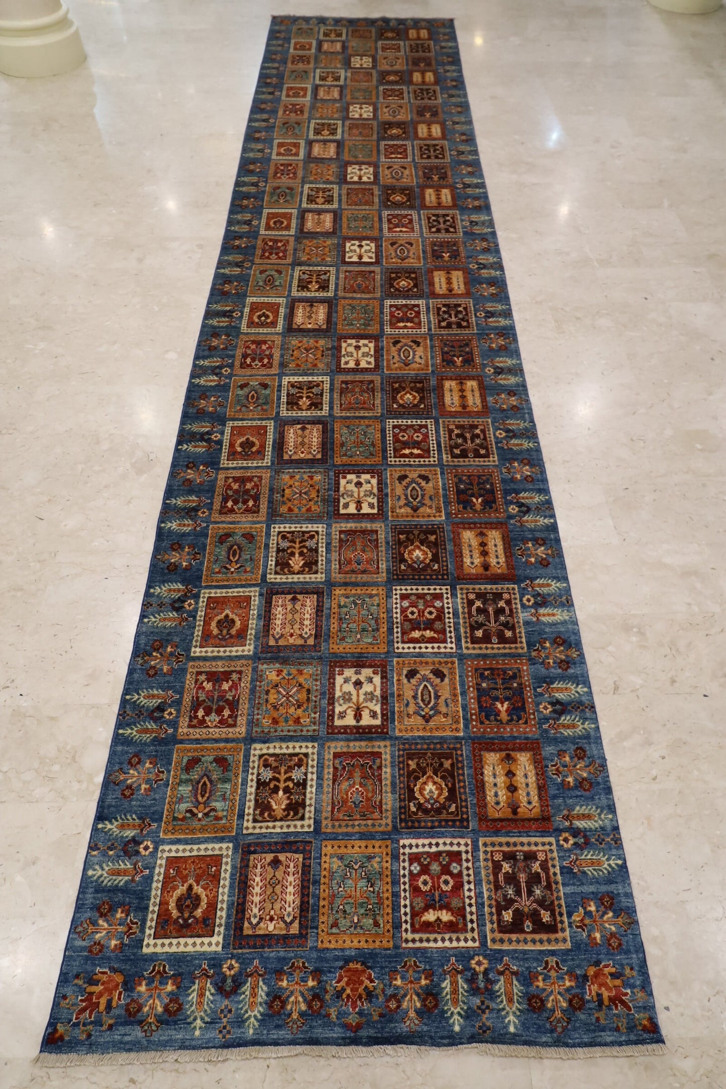 5x23 Wide Hallway Runner Rug Wool Natural Colors , 5x22'7 Afghan Hand Knotted Rug, Rug For Living Room , 23 FT Large Runner , Entryway Rug