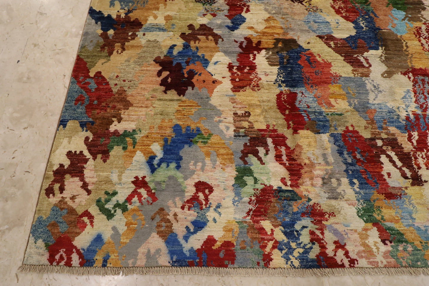 Afghan Art 9x12 Area Rug Wool Natural Colors, Afghan Hand Knotted Rug, Rug For Living Room , Home Decoration, Dining Table Rug, Office Rug