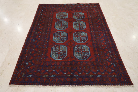 6x8 Area Hand knotted Rug, 5'9x7'11 Traditional Rug, Rug For Living Room, Oriental Rug, Office Rug, Home Decoration Dining room rug