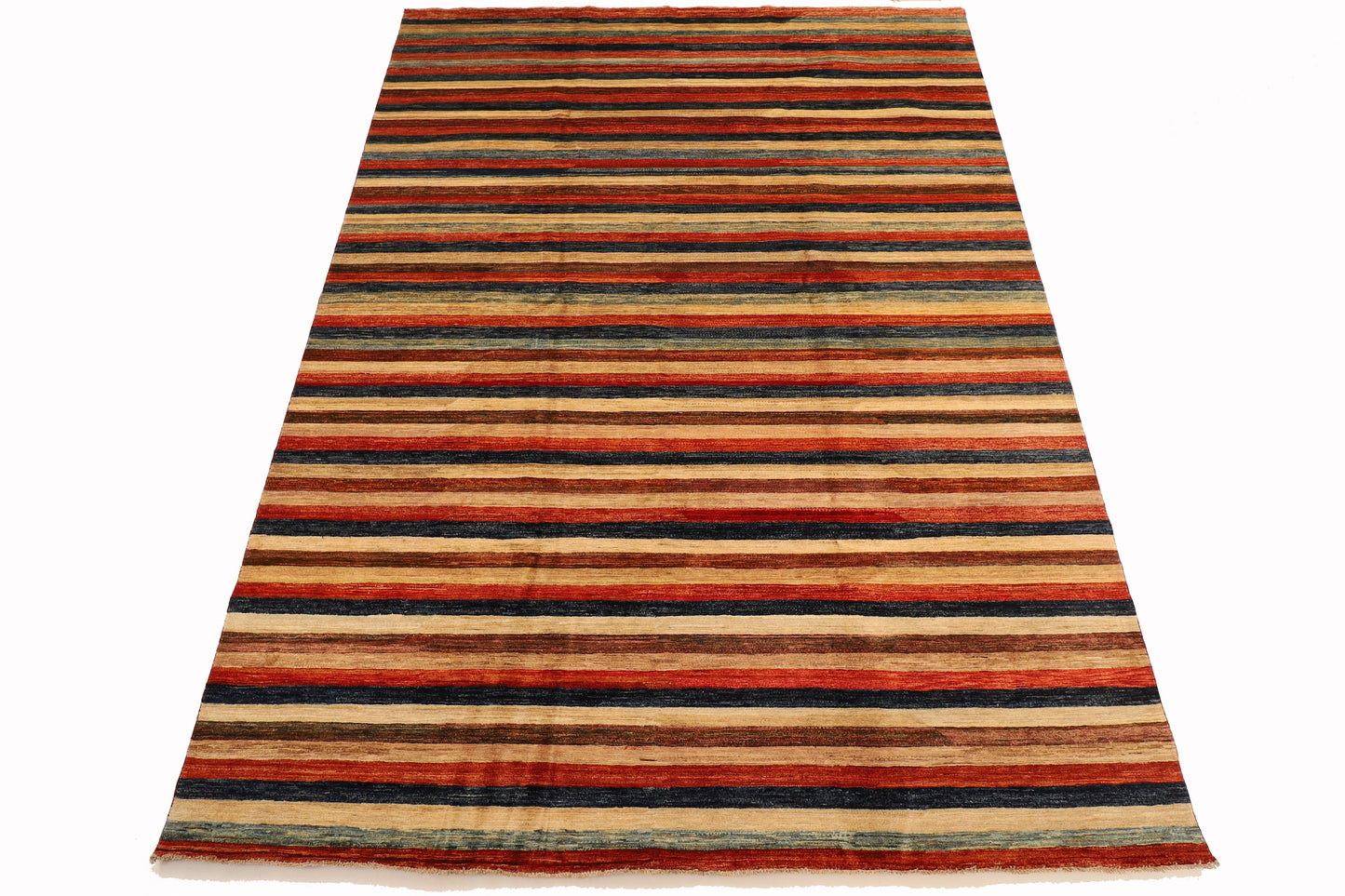 8x11 ft. Gabbeh Rug, 8'3x11 ft / 250x335 cm Hand knotted Rug, Rug For Living Room, Striped Rug, Dining Table Rug, Office Rug, Home Decor