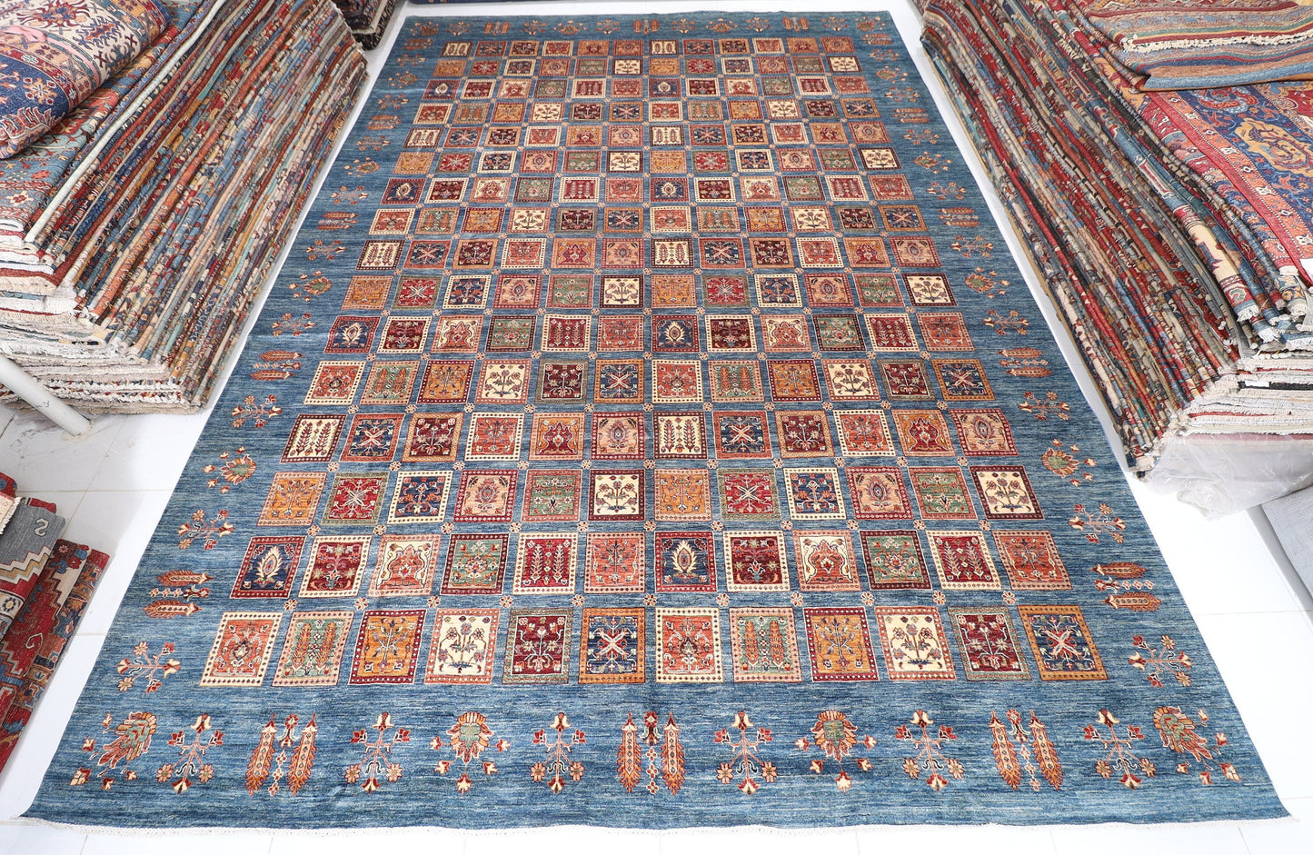 13x19 ft. Four Season Palace Size Rug , 13'2x18'6 Bakhtiari Hand knotted Rug, Large Size Rug, Rug For Living Room, Home Decor, Afghan Rug