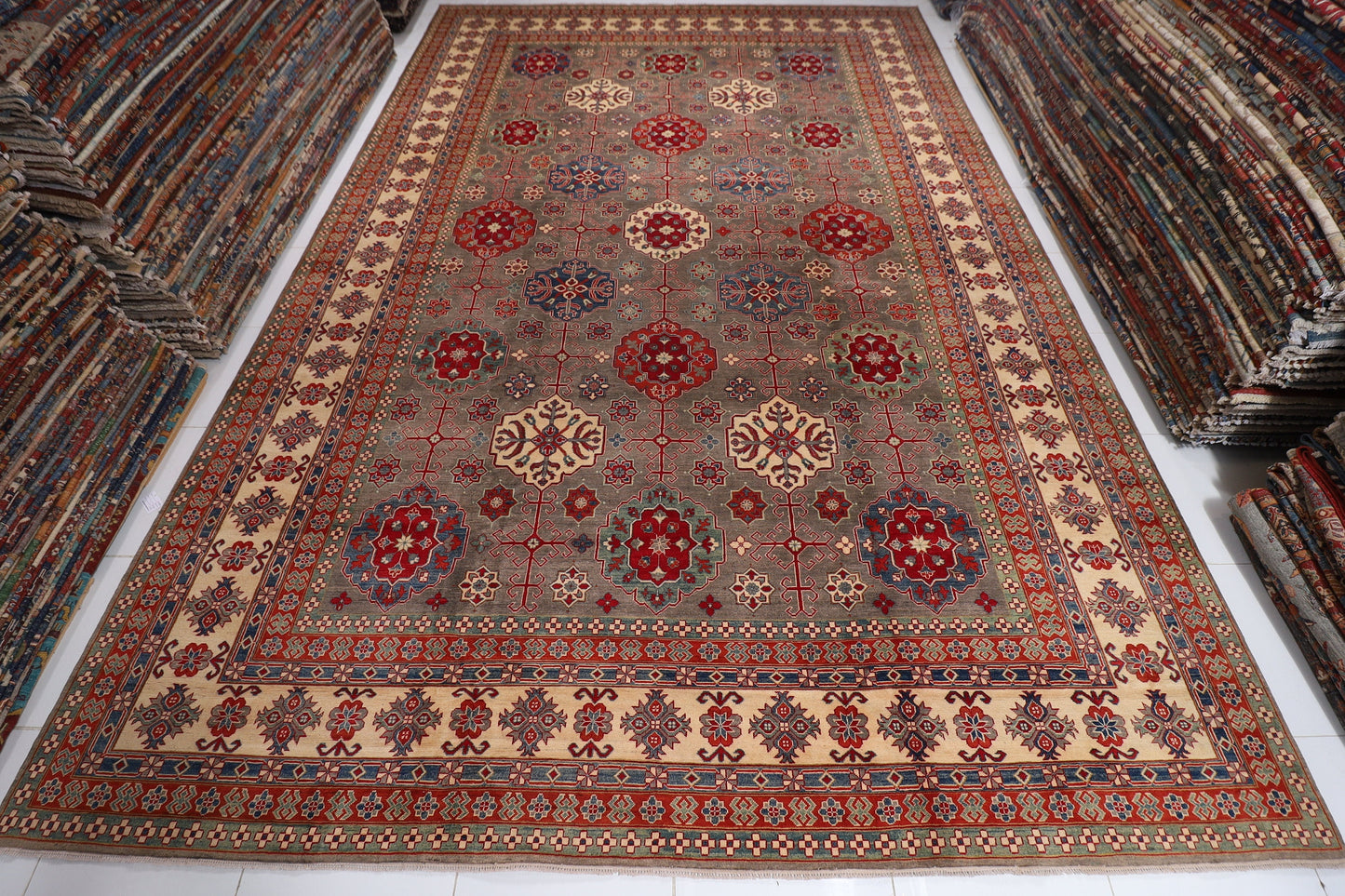 13x20 ft. Palace Size Tribal Rug , 12'10x19'7 Over Size Hand knotted Rug, Rug For Living Room, Large Size Rug, Afghan Rug, Oriental Rug