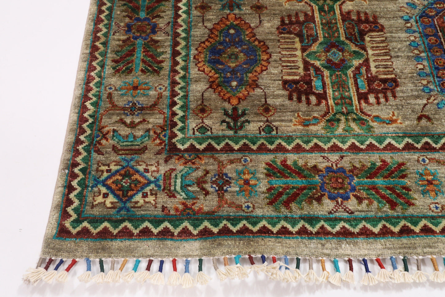 5x7 ft. Oriental Area Rug, 5x7'2 Hand Knotted 100% Wool Dye Rug, Bedroom Rug, Rug for Living Room, Tribal rug, Dining Table Rug