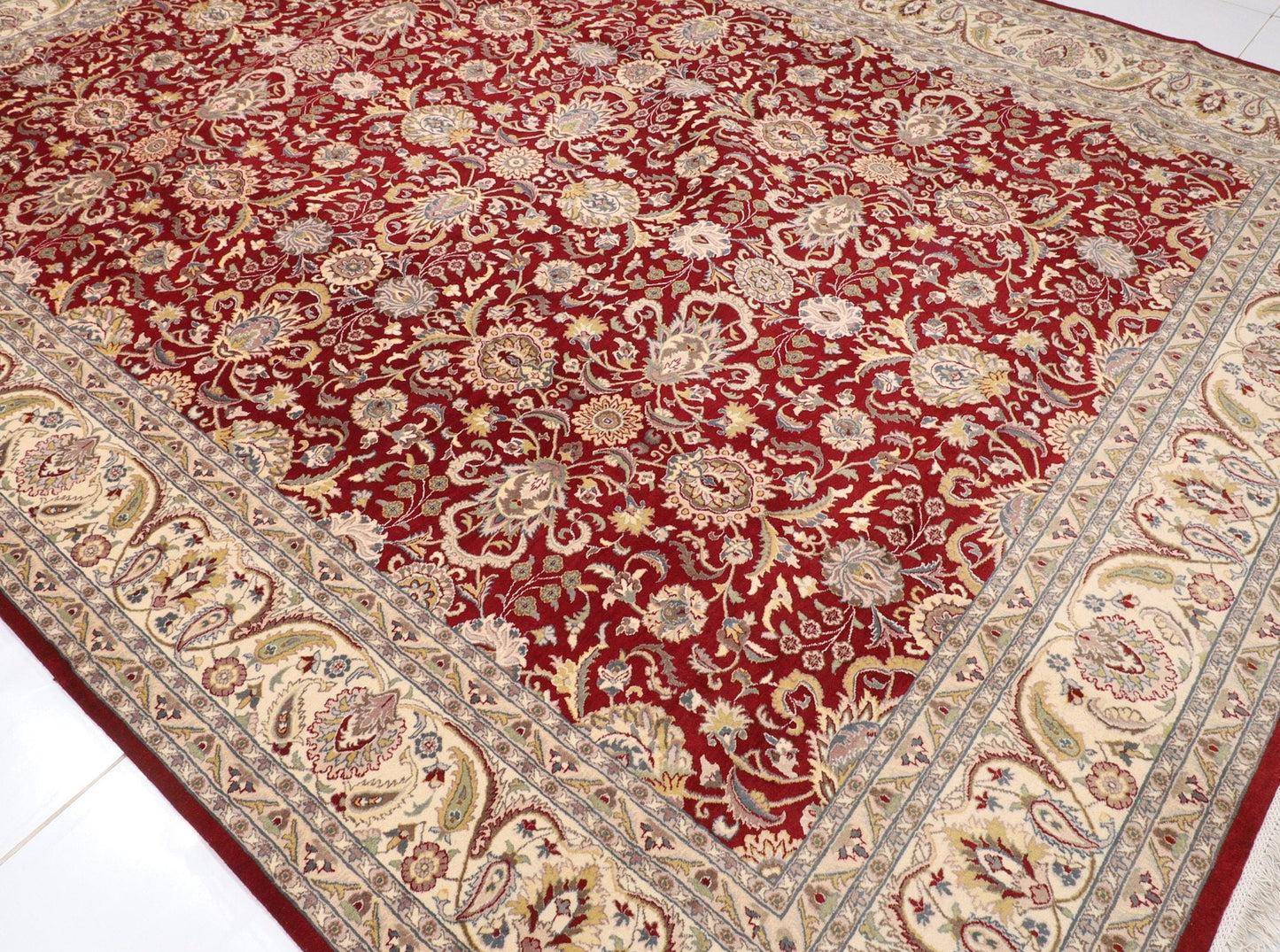 Turkish 9x12 ft Area Rug | 9x12'2 Afghan Hand Knotted Wool Rug | Bedroom rug | Rug for Livingroom | Dining Table Rug | Office Rug