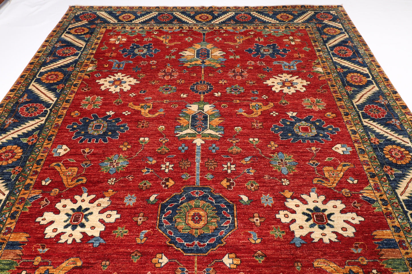 Serapi 8x14 ft. Gallery Size Oriental Area Rug, 8'3x14'1 Hand Knotted Rug, Rug for Living Room, Afghan Rug, Dining Table Rug,