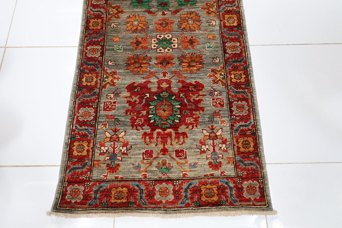 16 ft Aryana Hallway Runner Rug, 2'11x15'10 ft  Hand knotted Rug, Rug For Living Room, Large Size Runner Rug, Afghan Rug, Home Entry Rug,