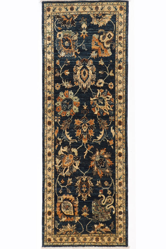 5 ft Hallway Runner Rug, 2'2x5'2 ft Afghan Hand Knotted 100% wool Dye Rug, Kitchen Rug, Bedroom Rug, Rug for Living Room, Bathroom Rug,